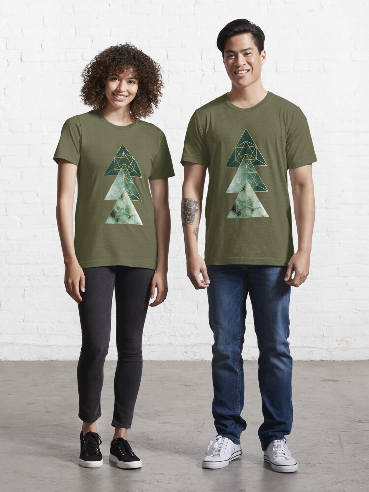 T-Shirt Green for Geometric\