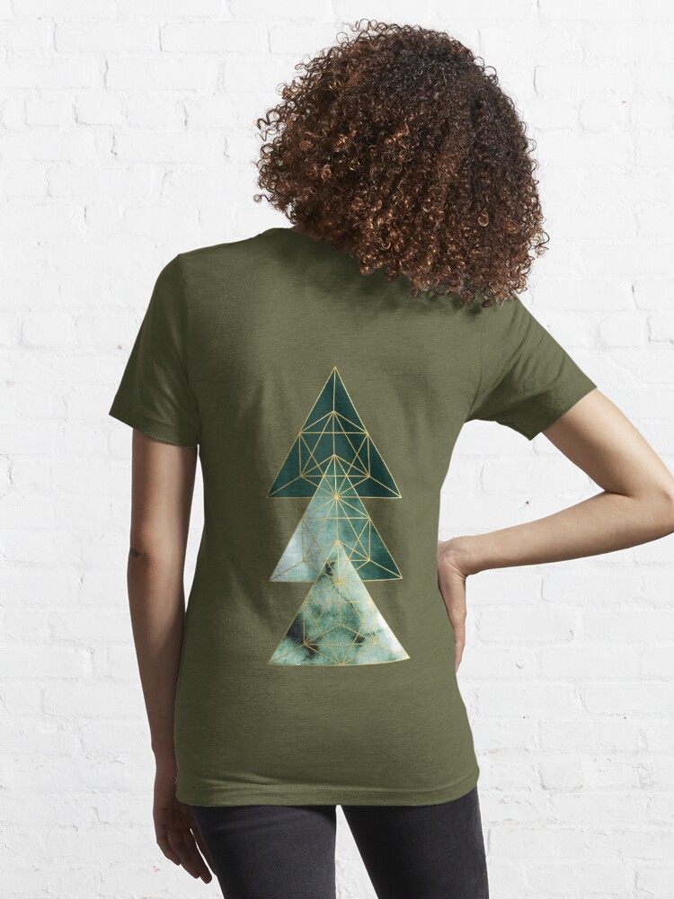 Redbubble Essential UrbanEpiphany Green T-Shirt for Sale Geometric\