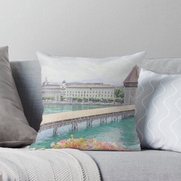 Item preview, Balcony View of Chapel Bridge, Lucerne, Switzerland designed and sold by ywphotos.