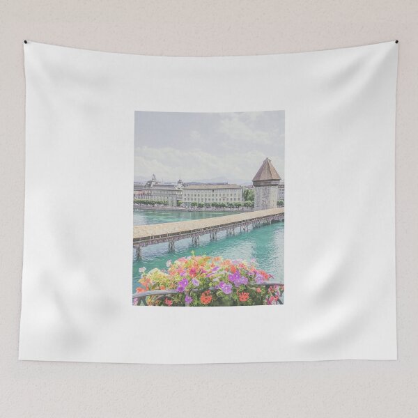 Item preview, Balcony View of Chapel Bridge, Lucerne, Switzerland designed and sold by ywphotos.