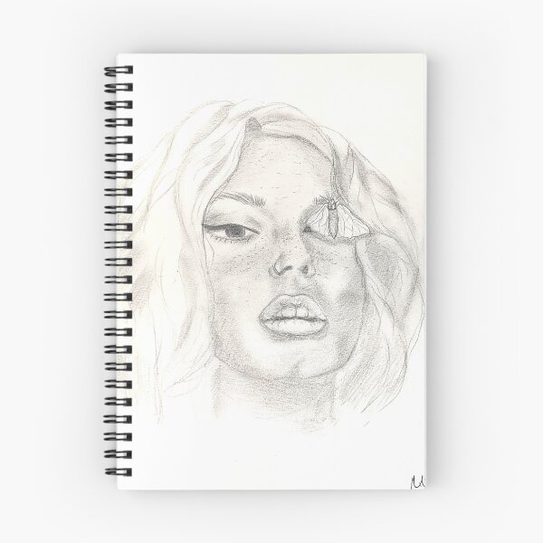 Item preview, Moth Girl Pencil Sketch designed and sold by Cosmic-artt.
