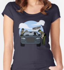 Do I look like a cat, boy? Women's Fitted Scoop T-Shirt