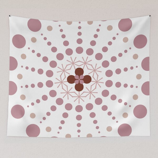 Item preview, Cute circular pattern of doodle. Lovely color. Vintage pink dot pattern. designed and sold by yoonjolab.
