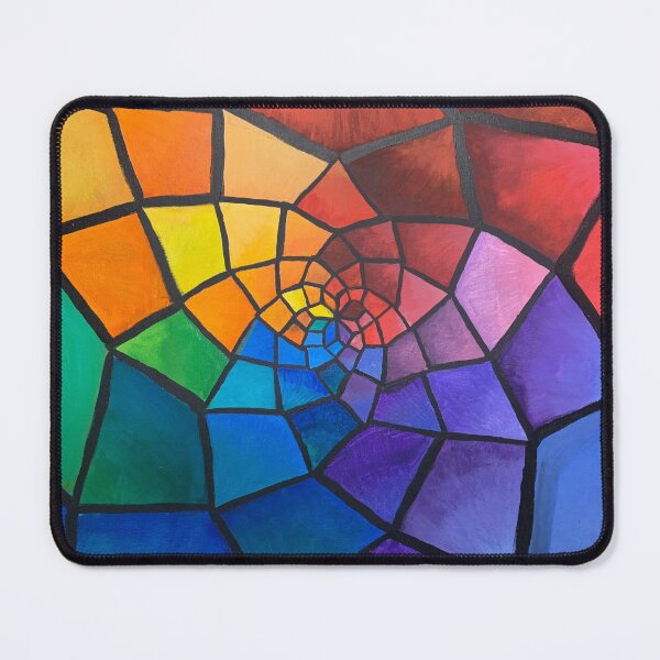 Item preview, Rainbow Mandala Painting designed and sold by Cosmic-artt.