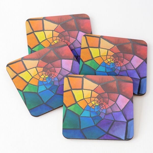 Item preview, Rainbow Mandala Painting designed and sold by Cosmic-artt.