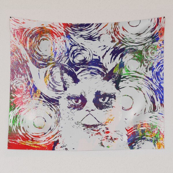 Item preview, Starry Night Cat Retro designed and sold by Altan-HK.