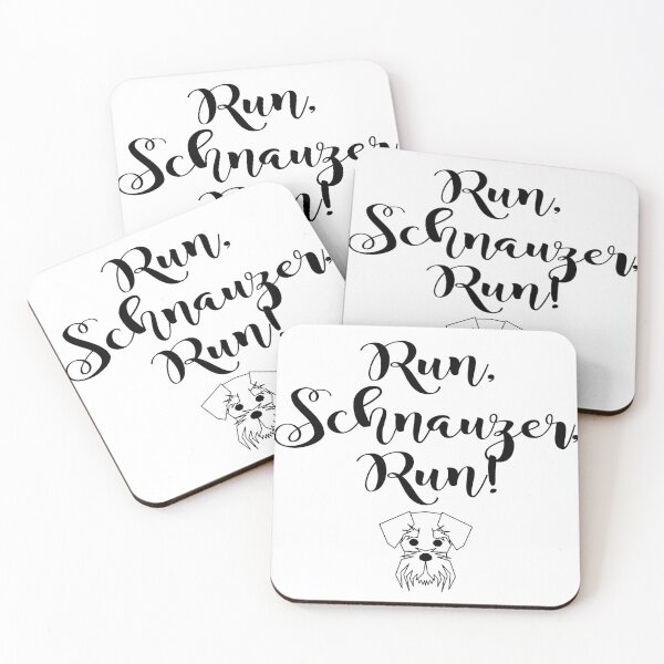 Item preview, Run, schnauzer, Run! designed and sold by the Zarock Shop.