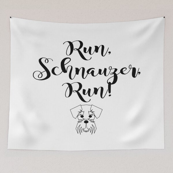Item preview, Run, schnauzer, Run! designed and sold by the Zarock Shop.