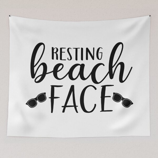 Item preview, Resting Beach Face. Funny Beach Quote for Relaxing. designed and sold by That Cheeky Tee.