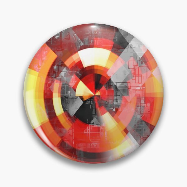 Item preview, graphic design geometric circle pattern abstract background in red brown yellow designed and sold by Mrvell.