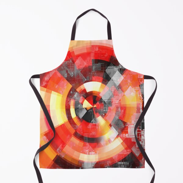 Item preview, graphic design geometric circle pattern abstract background in red brown yellow designed and sold by Mrvell.