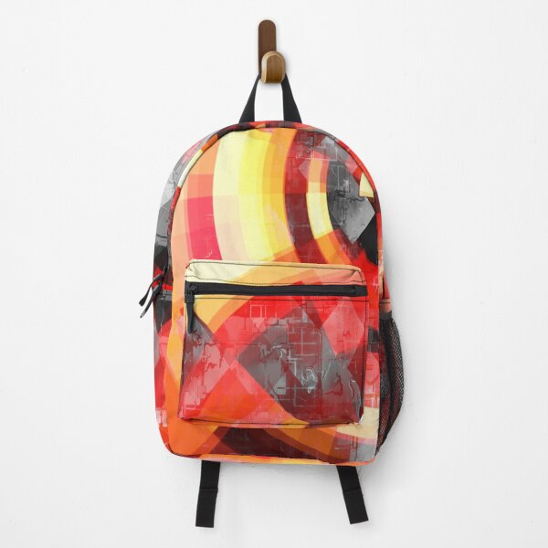 Item preview, graphic design geometric circle pattern abstract background in red brown yellow designed and sold by Mrvell.