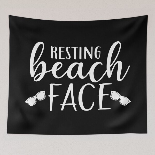 Item preview, Resting Beach Face. Funny Beach Design for Relaxing. designed and sold by That Cheeky Tee.