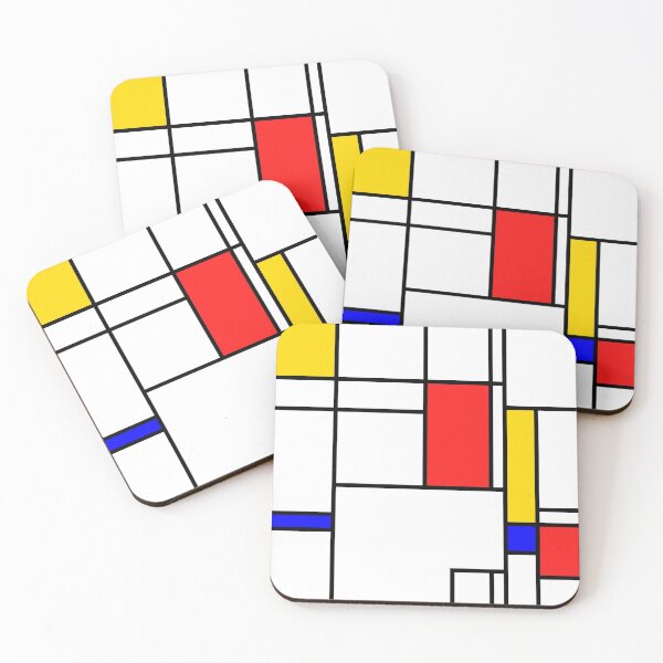 Item preview, Bauhaus geometric #5 - Piet Mondrian style, Tableau I designed and sold by GreekTavern1979.