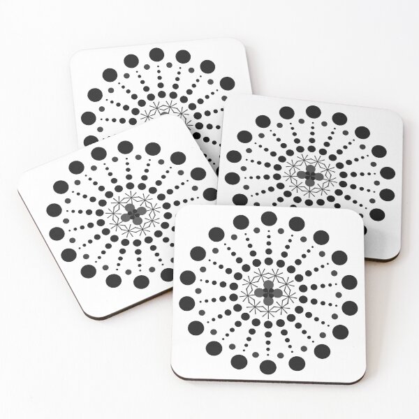 Item preview, Cute circular pattern of doodle. Lovely color. Vintage black dot pattern. designed and sold by yoonjolab.