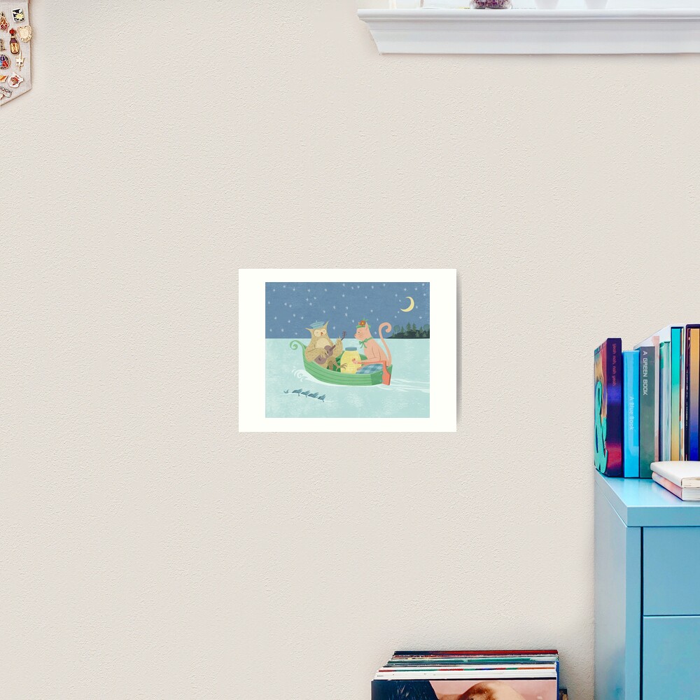The Owl and the Pussycat Art Print