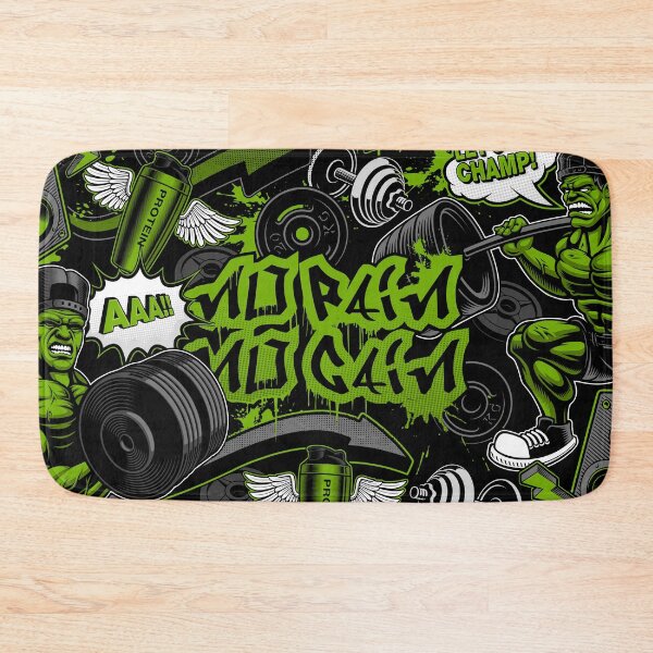 Item preview, Gym Graffiti Pattern designed and sold by Vector Scout Lab.