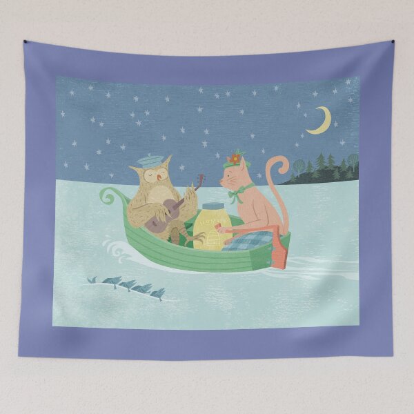 Item preview, The Owl and the Pussycat designed and sold by Prints by Tracy Sabin.