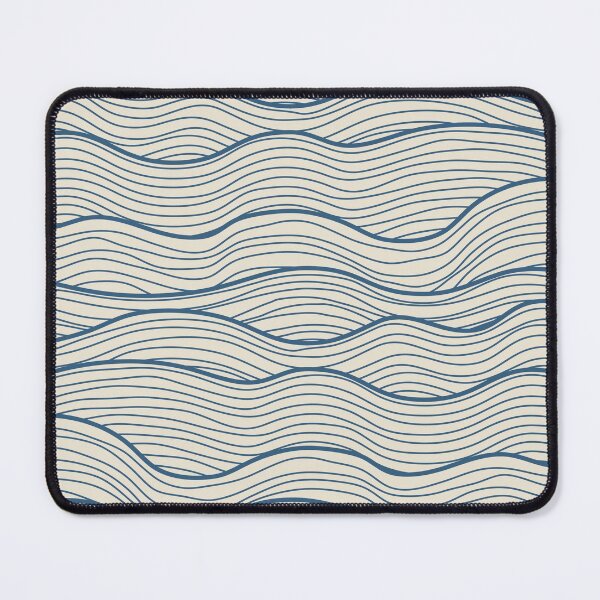 Item preview, Minimalist Blue Sea Waves Pattern designed and sold by cotros.
