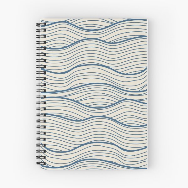 Item preview, Minimalist Blue Sea Waves Pattern designed and sold by cotros.