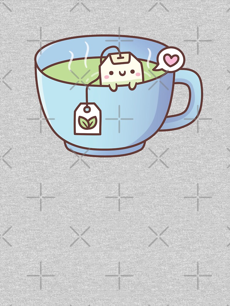 Cute Tea Bag In A Teacup Doodle Art Board Print for Sale by rustydoodle