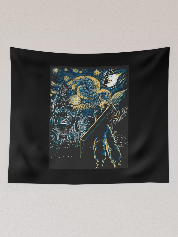 Ff7 Starry Night Final Fantasy Vii Remake Cloud Strife Unisex | Tapestry