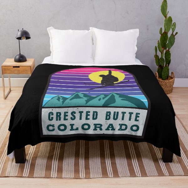 Item preview, Ski Crested Butte Colorado Retro Sunset designed and sold by JordanHolmes.