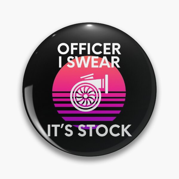 Item preview, Officer I Swear It’s Stock Car Enthusiast Turbo designed and sold by EllConApparel.