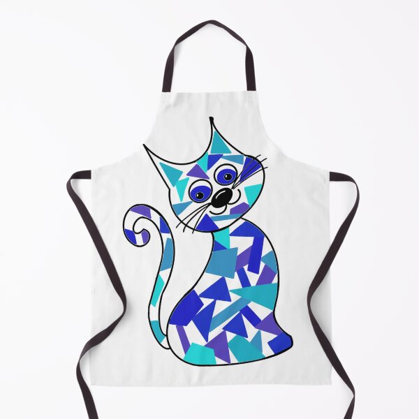 Item preview, Mosaic cat blue and turquoise designed and sold by OakendOriginals.