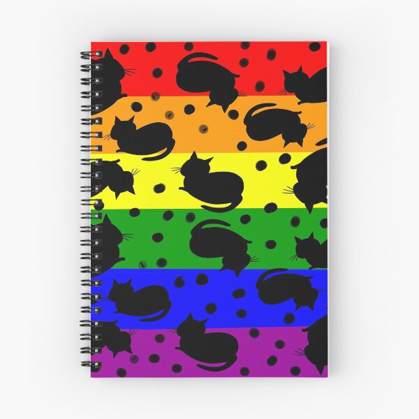 Item preview, Black cats sleeping on pride flag designed and sold by OakendOriginals.