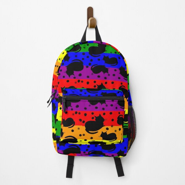 Item preview, Black cats sleeping on pride flag designed and sold by OakendOriginals.