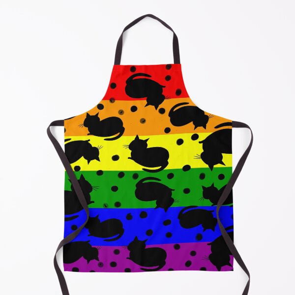 Item preview, Black cats sleeping on pride flag designed and sold by OakendOriginals.