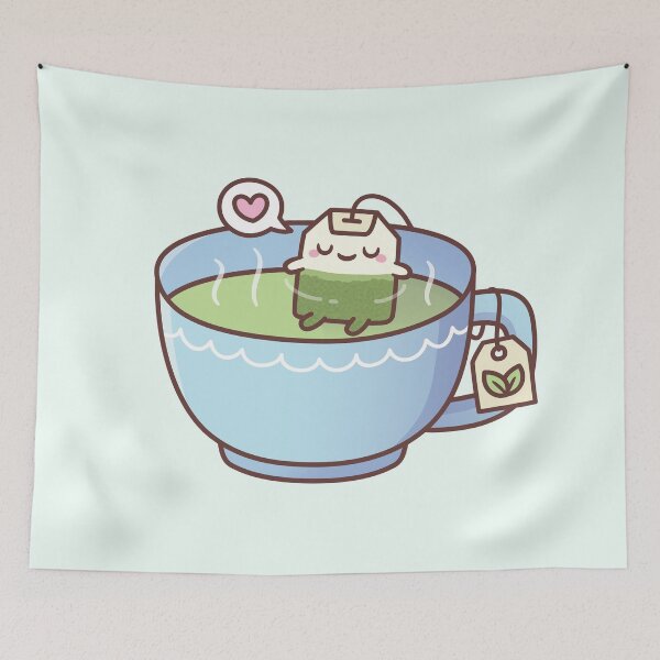 Item preview, Cute Tea Bag In Teacup Relaxing Tea designed and sold by rustydoodle.