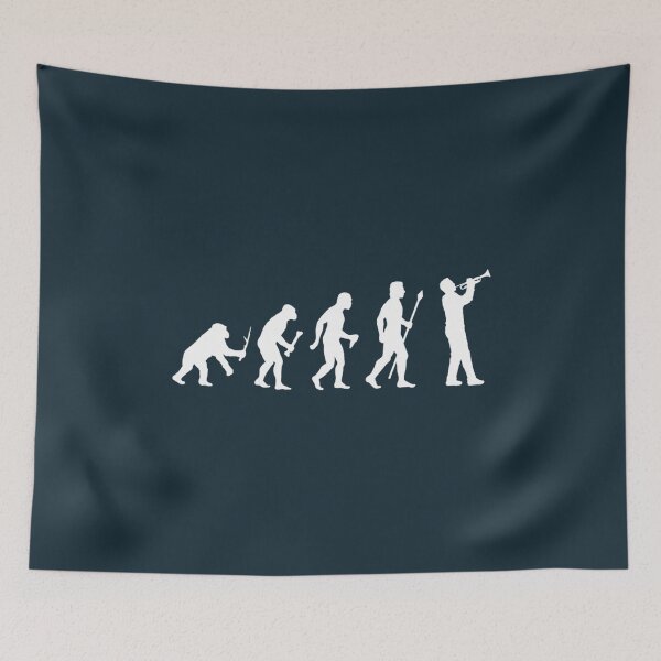 Item preview, Funny Trumpet Evolution Of Man Silhouette designed and sold by Rudiana.