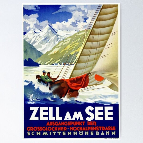 Item preview, "Austria: 1950s / today - Zell am See summer trip ... designed and sold by MOUNTAINS on FIRE.