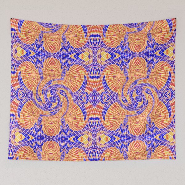 Item preview, Blue and Orange Vibes designed and sold by JilClaireArt.