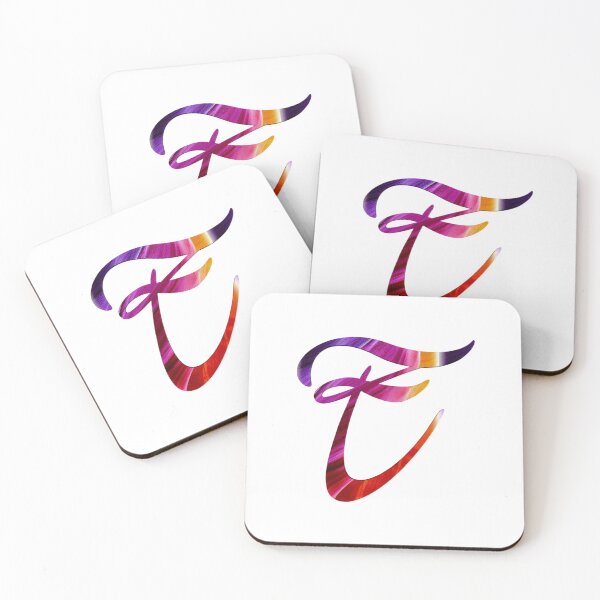Item preview, E letter colourful Glossy  designed and sold by Tshirtstory.