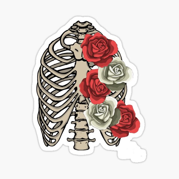 Bones and Roses Pegatina