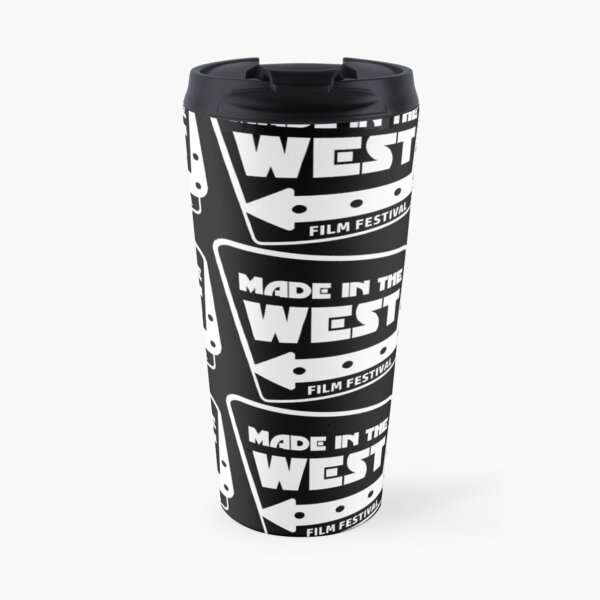 Made in the West Film Festival Logo (White on Black) Travel Mug
