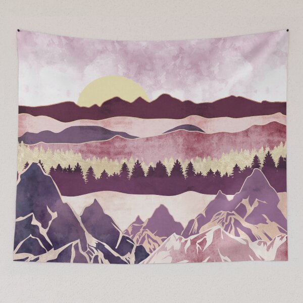Item preview, Abstract landscape with Japanese wave. art background with Texture gold, marble mountains designed and sold by darkmoonlight-.