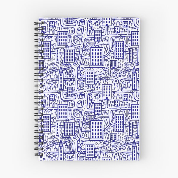 Item preview, Land of Towers - Navy Blue on White designed and sold by Artberry.