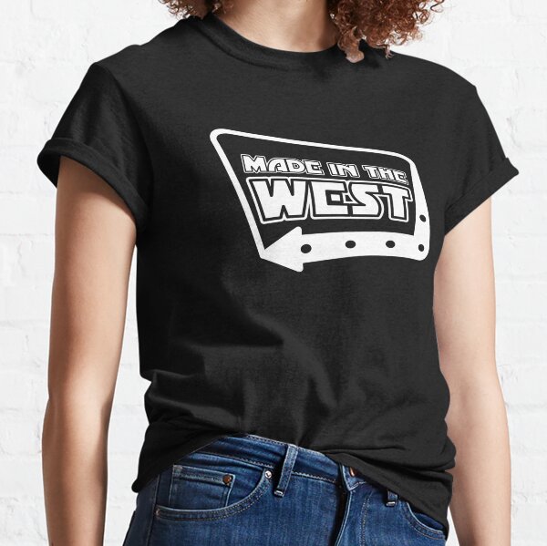 Made in the West Logo (White on Black) Classic T-Shirt