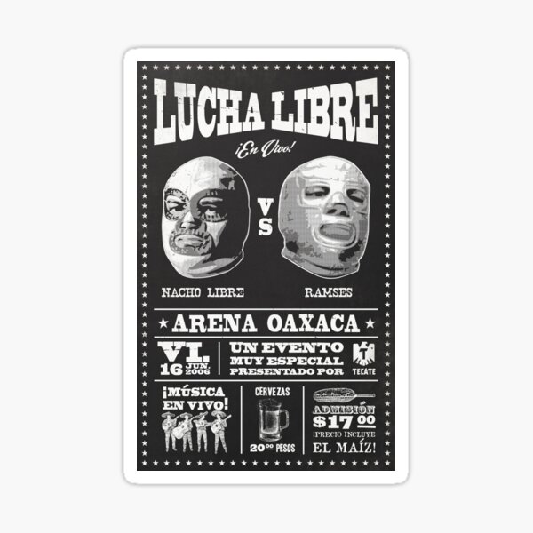 Vista previa del artículo con la obra «Nacho Libre», diseñado y vendido por DeniseJrh.