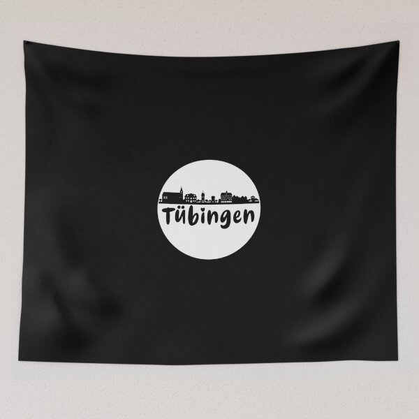 Item preview, Tuebingen, silhouette, skyline, white, circle designed and sold by theherbst131313.