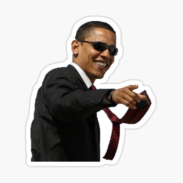 Cool Guy Obama Sticker