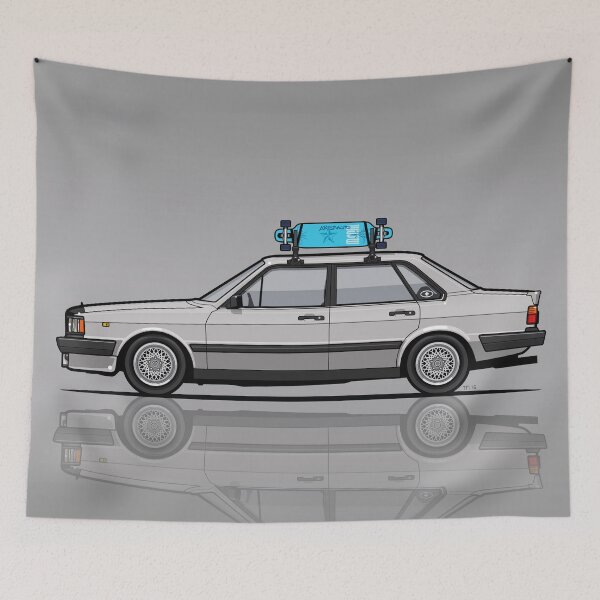 Item preview, Dave's Four-Ring 4000 B2 Zermatt Silver 4-Door 1.8 Turbo Sedan designed and sold by Monkey Crisis On Mars.