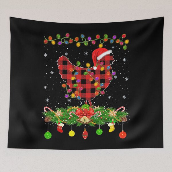 Item preview, Funny Matching Buffalo Plaid Chicken Christmas Pajama designed and sold by PrimitiveTriba.