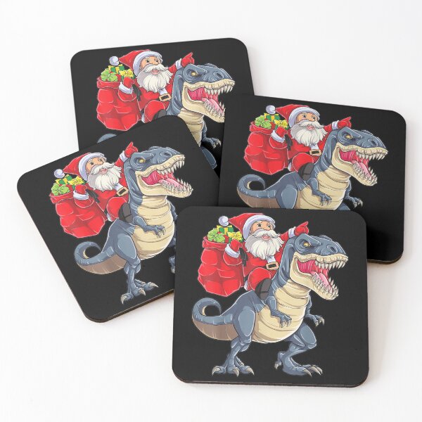 Item preview, Santa Riding Dinosaur T-Rex Christmas Gifts designed and sold by RobertoGomis.