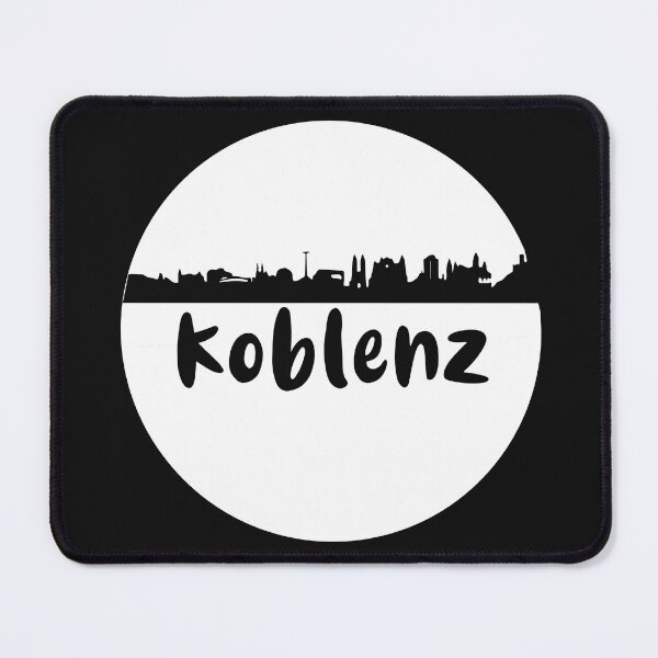 Item preview, Koblenz, silhouette, skyline, white, circle designed and sold by theherbst131313.
