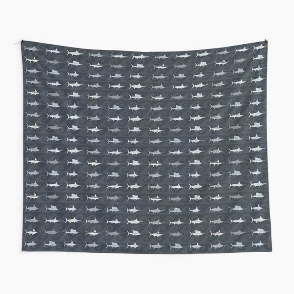 Compact Marlin Billfish Print / Montage Tapestry